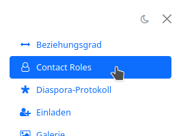 App Kontakt-Rollen